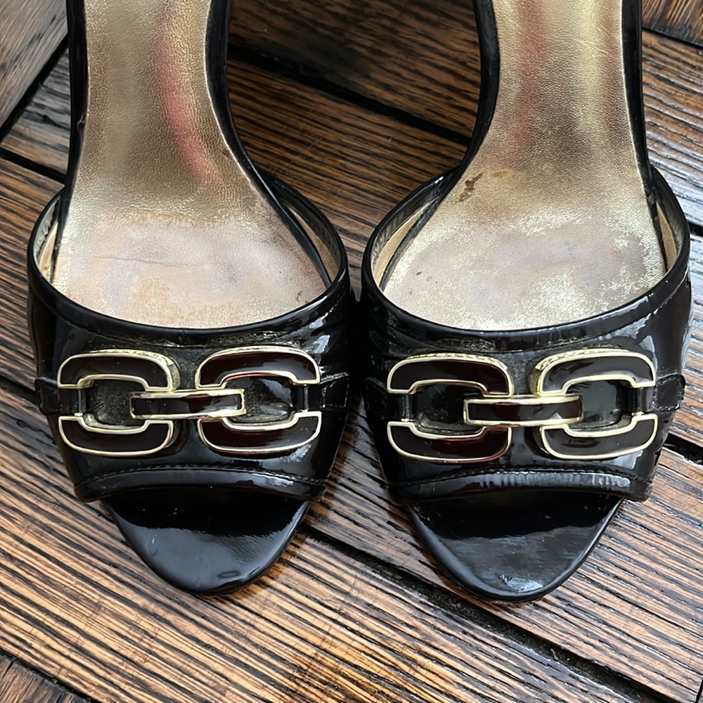 Coach Chestnut Belinda Soft Patent Heels size 6 - Picture 6 of 7